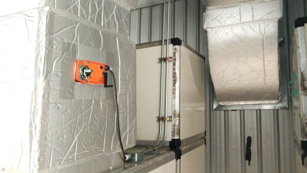ventilation system inspection garbage chute discharge room